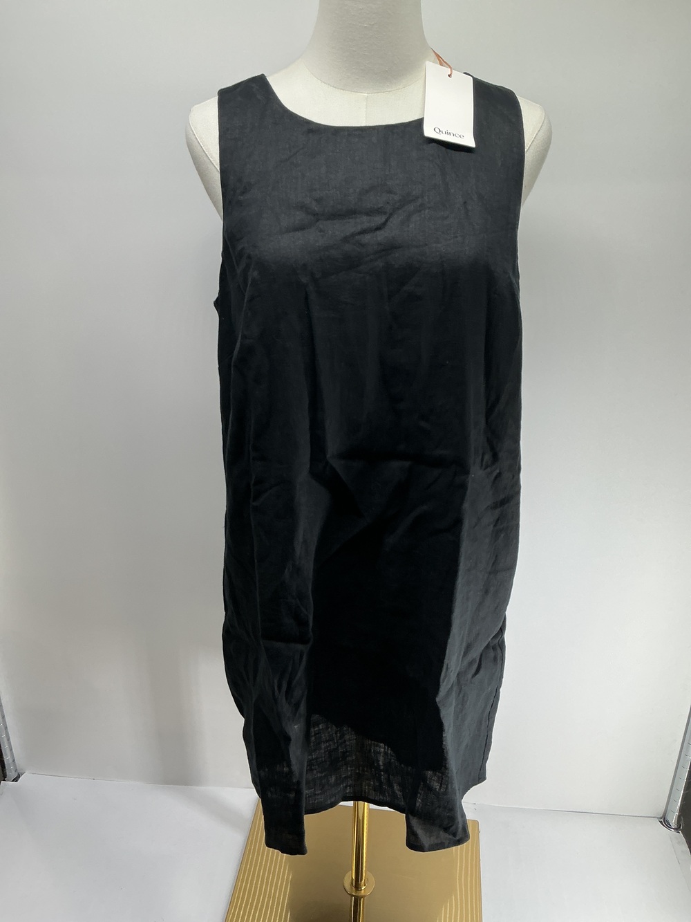 100% European Linen Tank Mini Dress